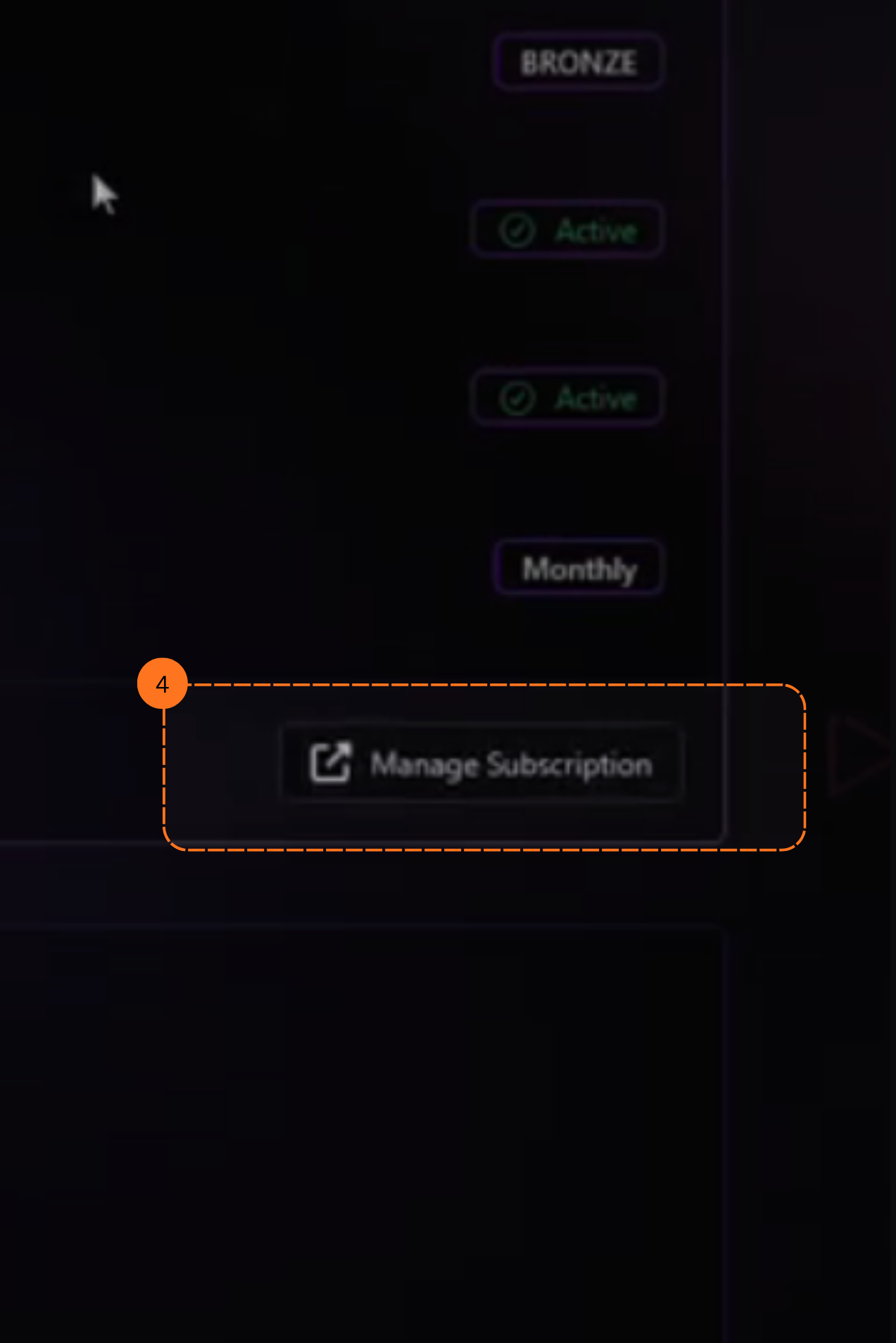 Manage subscription