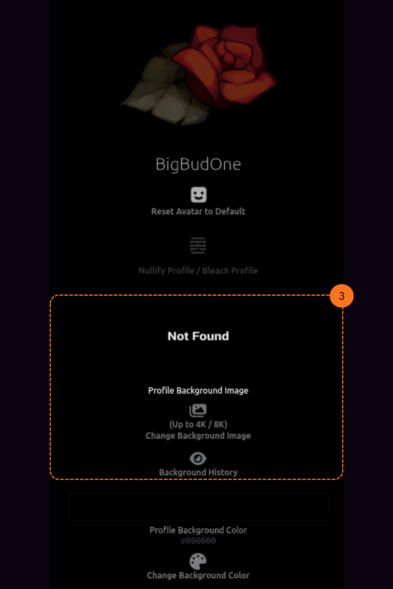 PSN Profile Modder, change background image with history
