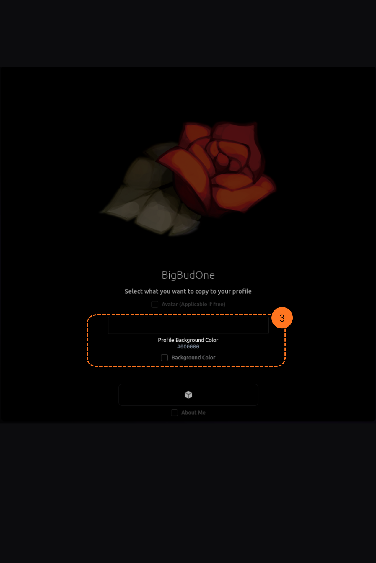 PSN Profile Cloner, copy background color option